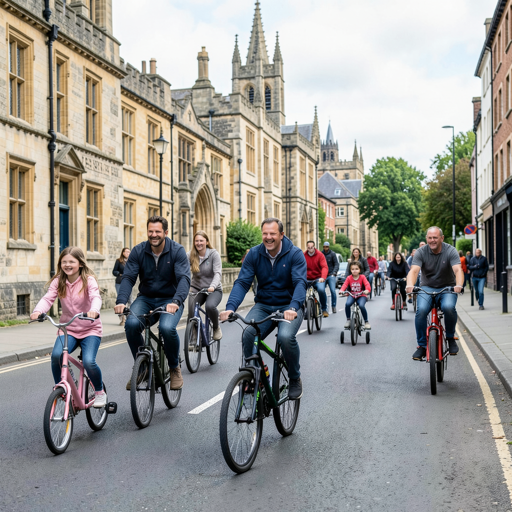 Free family bike ride through Oxford on Sunday, September 27